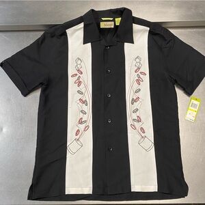 Vintage Cubavera Shirt Men’s Size M Cuban Style Embroidered Casino Theme